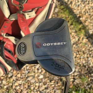 Callaway and Cleveland irons/. Odyssey putter